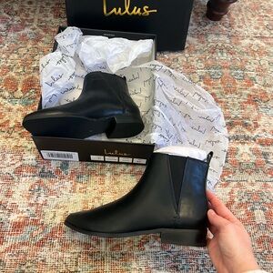 Lulu's Black Ankle Boots